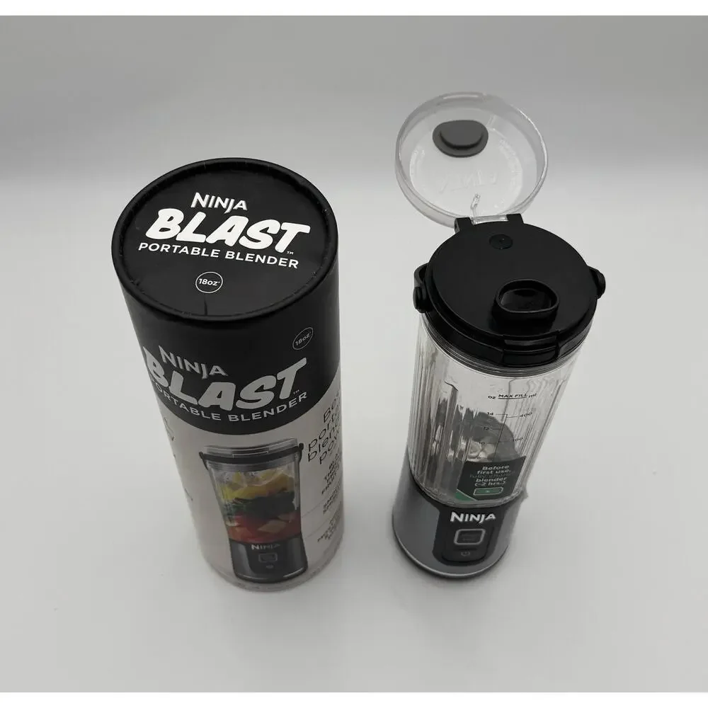 Ninja Blast Personal Portable Blender Cordless USB-C 18oz BC151BK Excellent